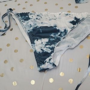 4-Pc, Indigo-Blue, String Bikini Set